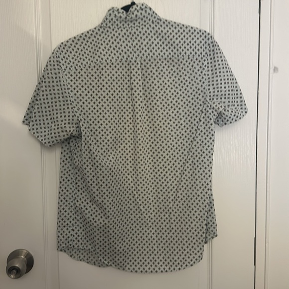 light blue patterned Penguin short sleeve button up - Picture 4 of 4